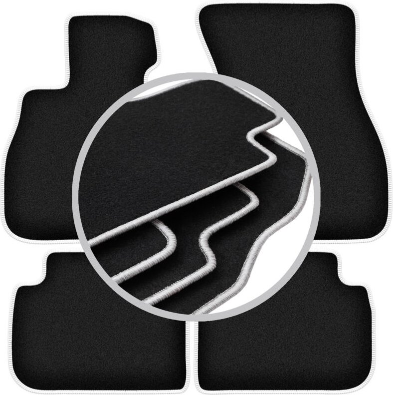 CARLUX-SILVER Autofußmatten für: BMW 2 F44 Coupé (2020-)