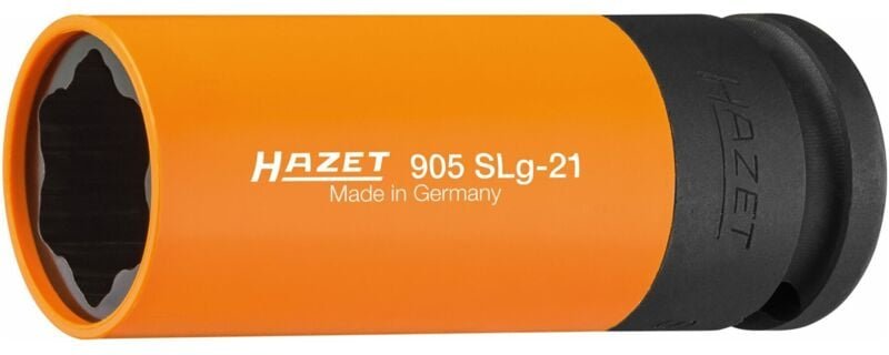 Schlag-, Maschinenschrauber Steckschlüsseleinsatz ∙ Sonderprofil 905SLG-21 ∙ 1/2 Zoll (12,5 mm) Vierkant hohl ∙ Radschra...