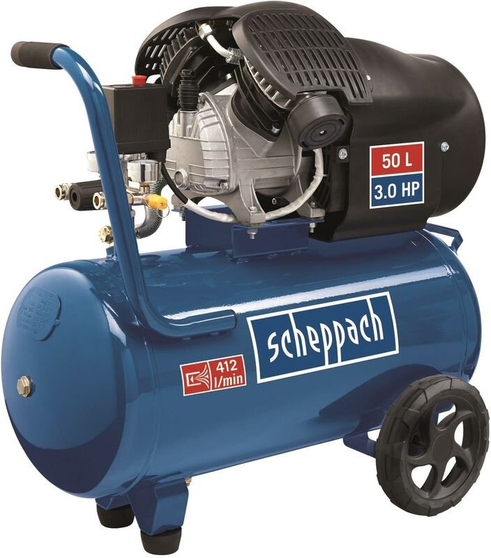 Thumbnail - Scheppach - air kompressor 50LT öl-geschmert doppel-zylinder HC52DC
