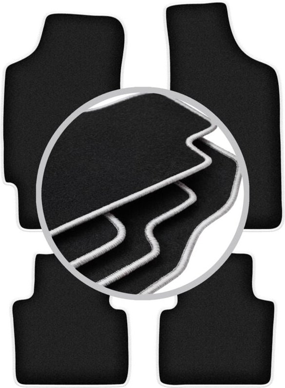 CARLUX-SILVER Autofußmatten für: Dodge Neon Limousine (1994-2005)