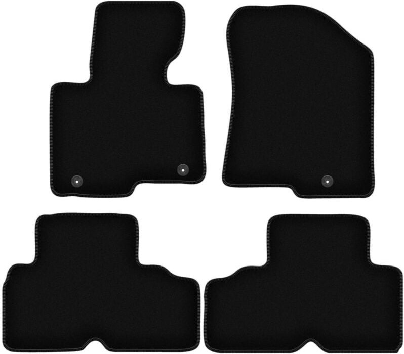 BASIC schwarze Veloursmatten für: Kia Carens IV Minivan (2013-2018)