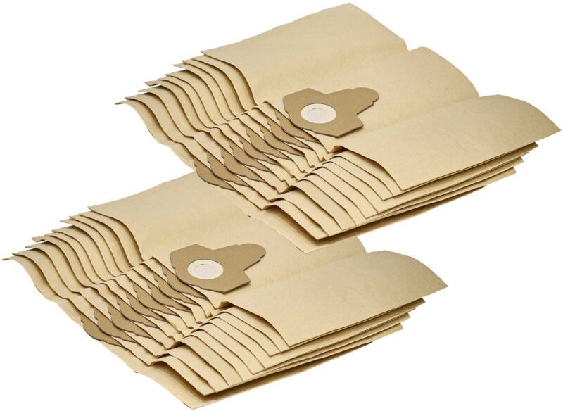 20x Staubsaugerbeutel kompatibel mit Hoover tf 1600 - 2999 Flash Staubsauger - Papier, 38cm x 24,5cm, braun - Vhbw
