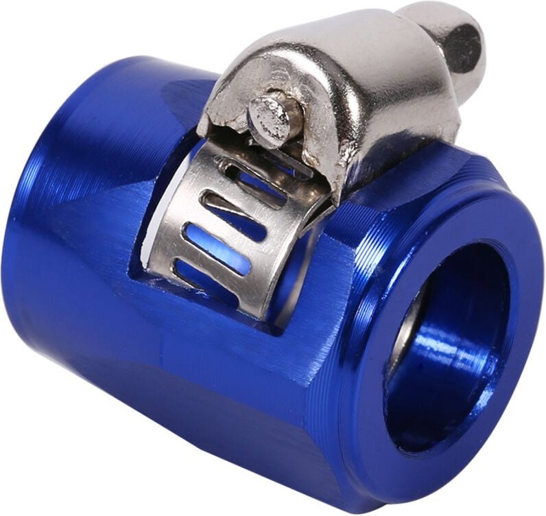 AN6 Schlauchend-Finisher, Heizöl, Wasserleitung, Clip-Klemme für Auto, Blau - Eosnow