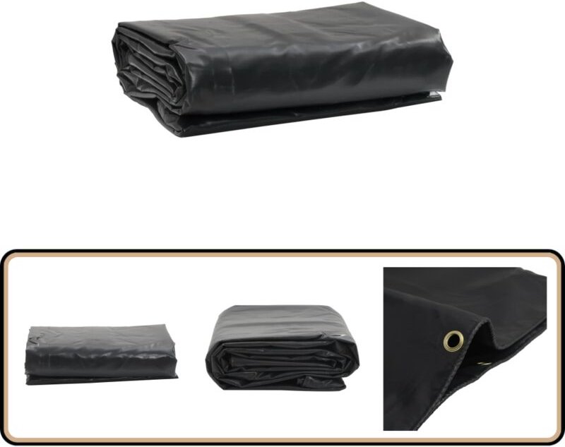Abdeckplane Schwarz 2,5x4,5 m 600 g/m² - Abdeckplane - Plane - Wasserdichte Plane - Wetterfeste Plane - Schutzplane