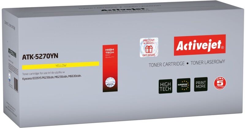 Activejet Toner für Kyocera TK-5270Y neu ATK-5270YN