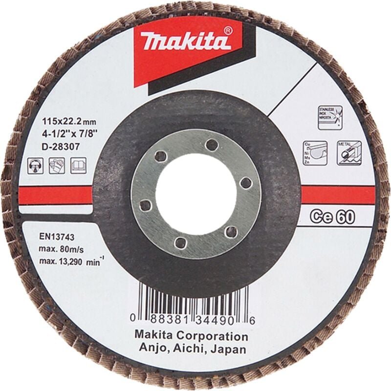 Fächerschleifscheibe 125 mm 120F - D-28525 - Makita