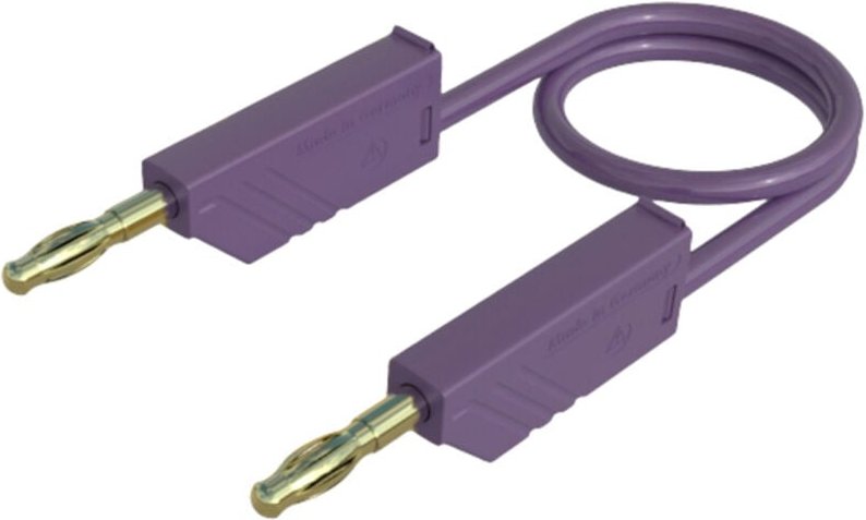 Mln 100/2,5 vi Messleitung Lamellenstecker 4 mm Lamellenstecker 4 mm 1.00 m Violett 1 - Sks Hirschmann