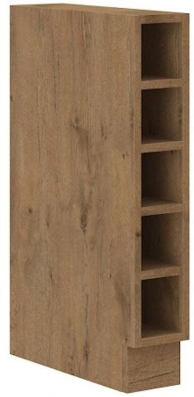 Küchen Preisbombe - Vigo Unterschrank Regal 15 cm Eiche Lancelot Küchenzeile Küchenblock Küche