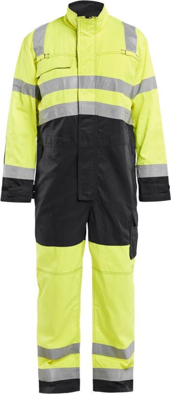 Arbeitsanzug mit langen Ärmeln, Hochsichtbarkeit 6373 – Neon Gelb/Schwarz 40