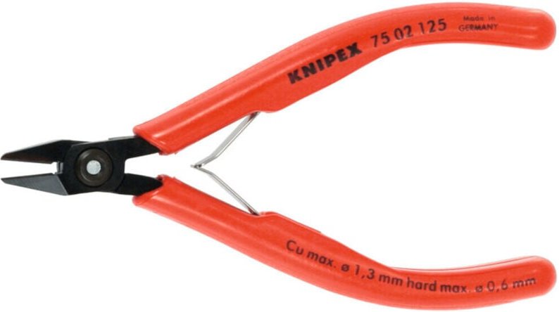 Elektronik-Seitenschneider, spitzer Kopf 125H mm - Knipex