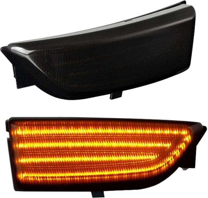 Tlily - Auto Dynamische led Blinker Rückspiegel Lichter Blinker für Everest 2015-2019 Ranger T6 Rauch