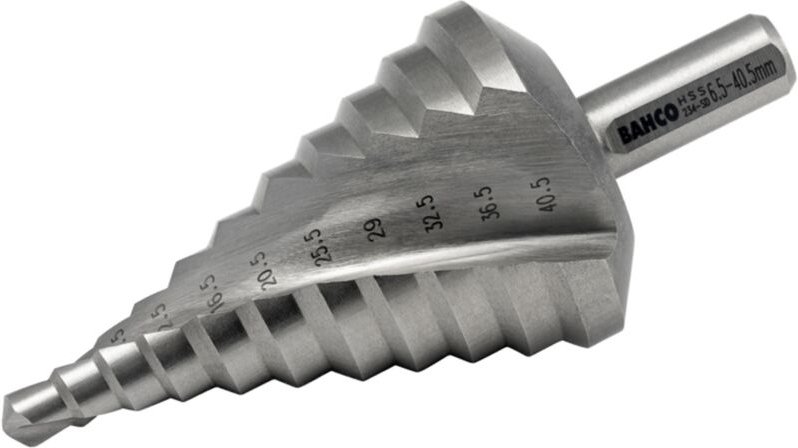 Bahco Stufenbohrer für Metallbleche 6,5 mm - 40,5 mm
