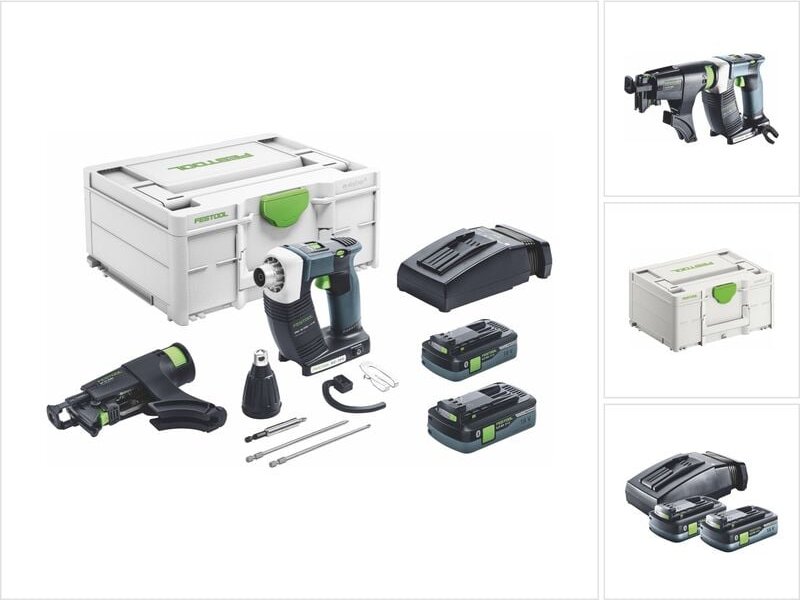 Duradrive dwc 18-2500 hpc 4,0 I-Plus Akku Bauschrauber 18 v 18 Nm Brushless ( 576498 ) + 2x Akku 4,0 Ah + Ladegerät + Sy...
