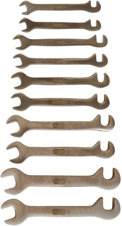 Ks Tools BRONZEplus Blech-Doppel-Maulschlüssel-Satz klein, 10-tlg.