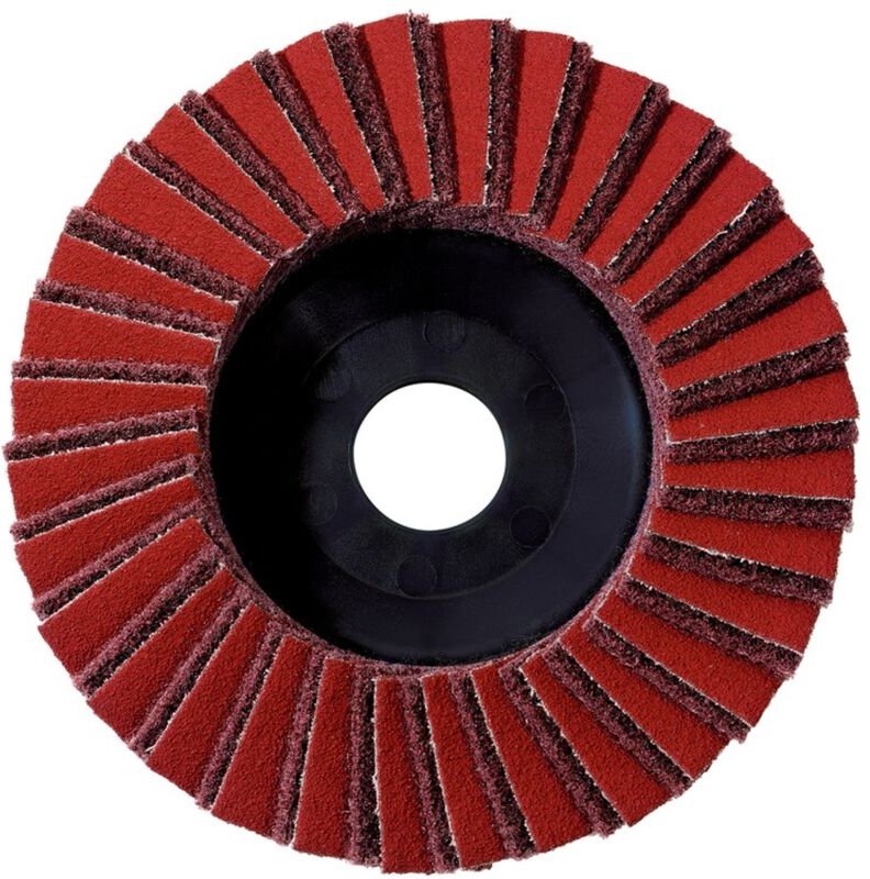 5 Kombi-Lamellenschleifteller 125 mm, mittel, 'kls' aus Viesmaterial und Schleifpapier 5 Stk - Metabo