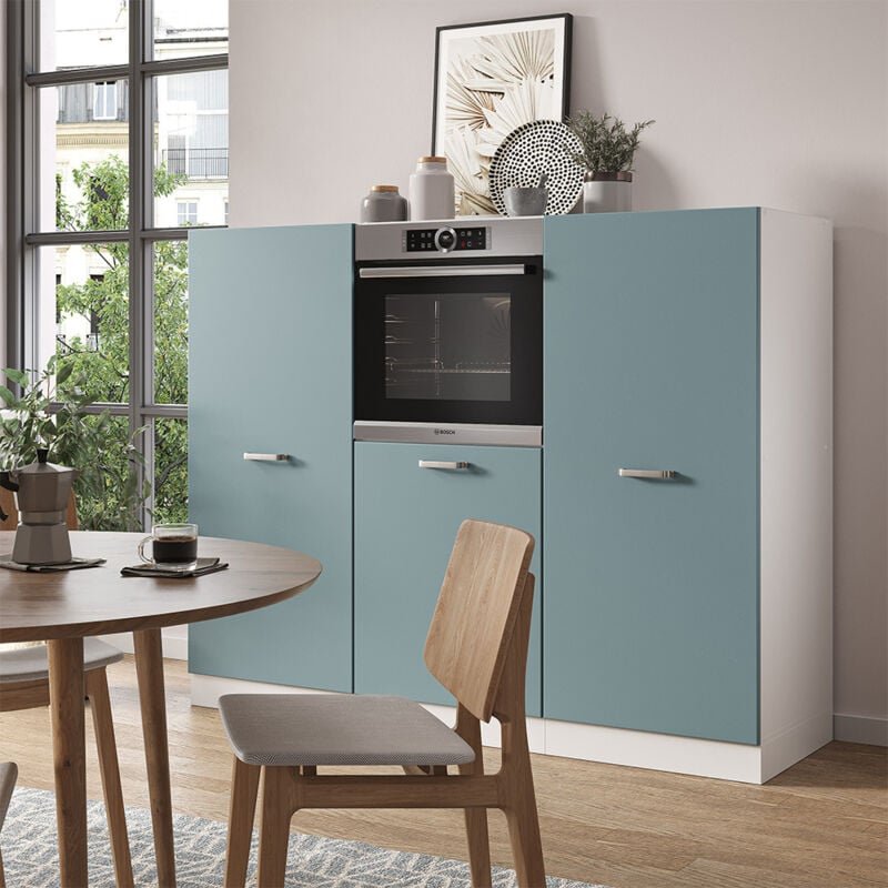 Thumbnail - Vicco - Einbauküche R-Line, Blau-Grau/Weiß, 180 cm ohne Arbeitsplatte