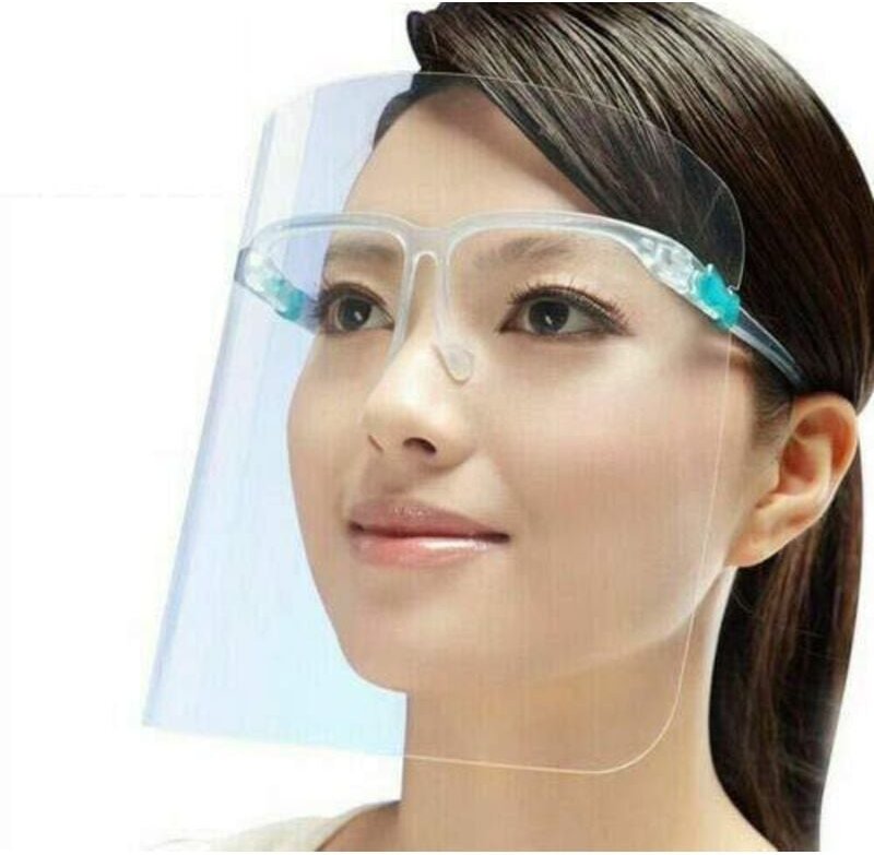 Components 5er-Pack Sicherheits-Gesichtsschutz, vollständiger Schutz, spritzwassergeschützt, beschlagfrei, leicht, verst...