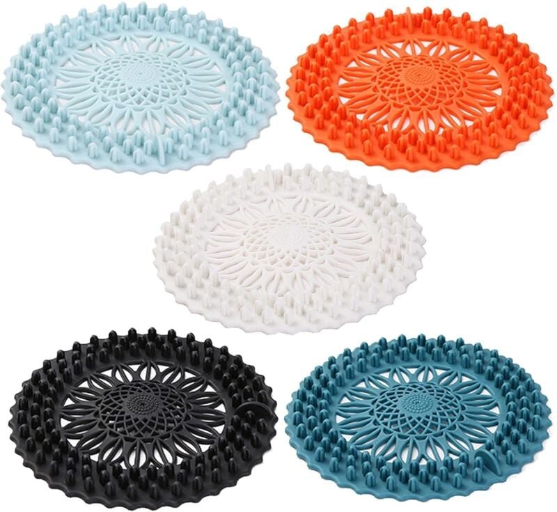 Silikon-Bodenablaufabdeckung, Waschbeckensieb, Abflusssieb, Filter, geeignet zum Filtern von Kleinigkeiten auf dem Boden...