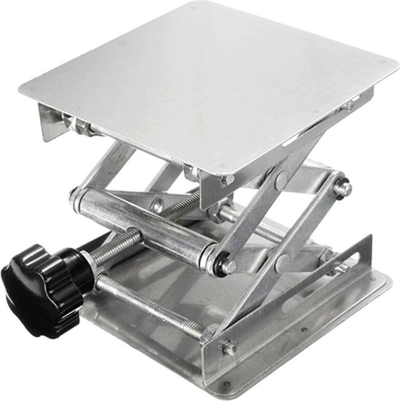 Gabrielle - Laborhubtisch, Laborhubplattform aus Edelstahl, verstellbarer Laborhub 45–150 mm, Laborhubständer 100 mm x 1...