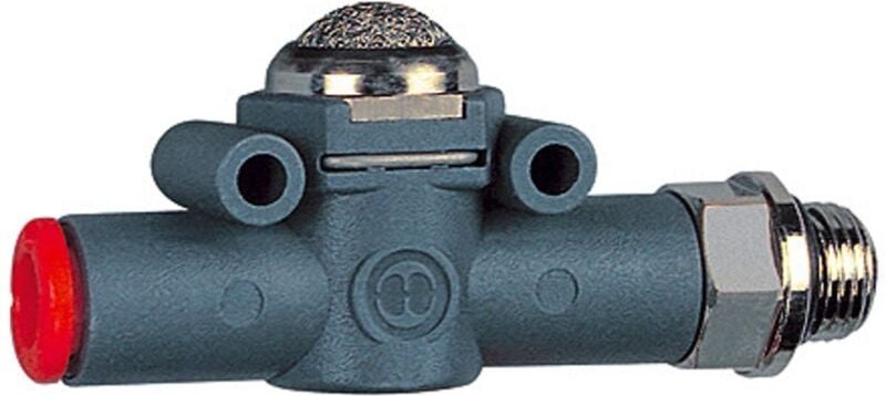 Schnellentlüftungsventil Schalld. G1/4 (Ausg.) - Schl.8 (Eing.) - Riegler