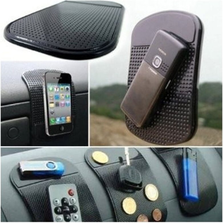 Trade Shop Traesio - Trade Shop - tappetino auto antiscivolo basis per cruscotto silicone pogio cellulare -