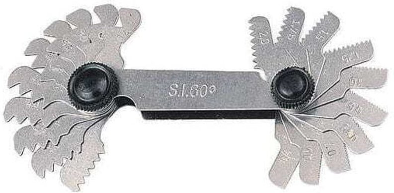 GEWINDE-LEHRE 0,25–6,0 mm + 4G – 62G METRISCHE + ZOLLGEWINDE 48-tlg.