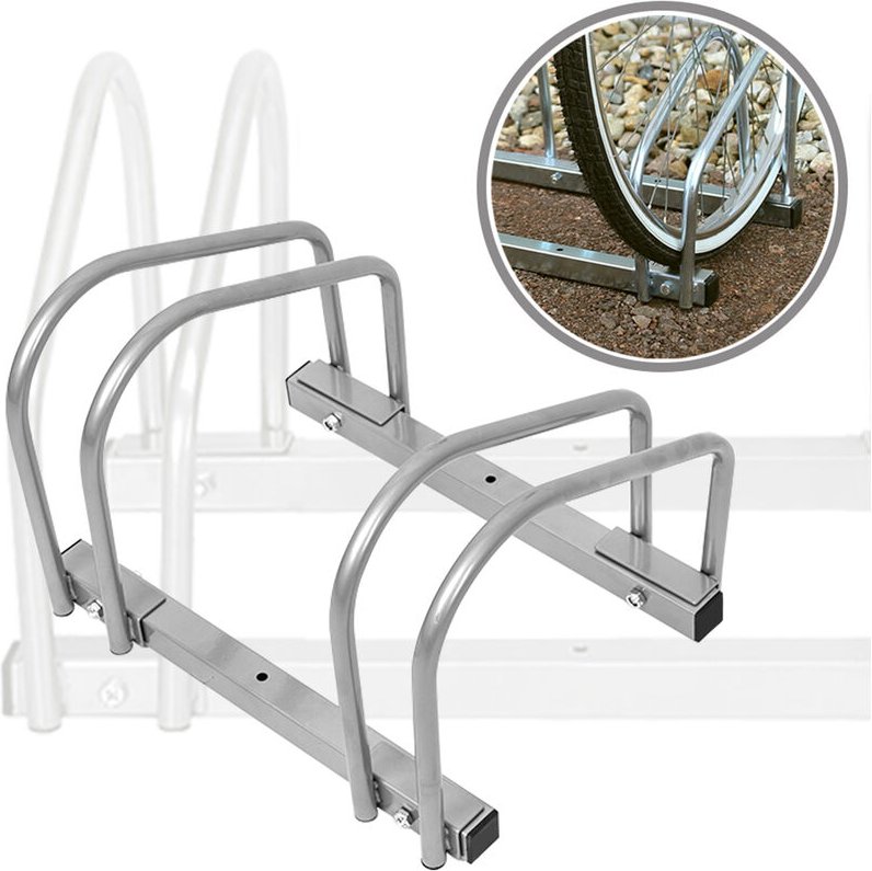 Fahrradständer & Fahrradhalter Fahrradständer Mehrfachständer Bügelparker Fahrradparker Boden Wand Montage (Für 2 Fahrrä...