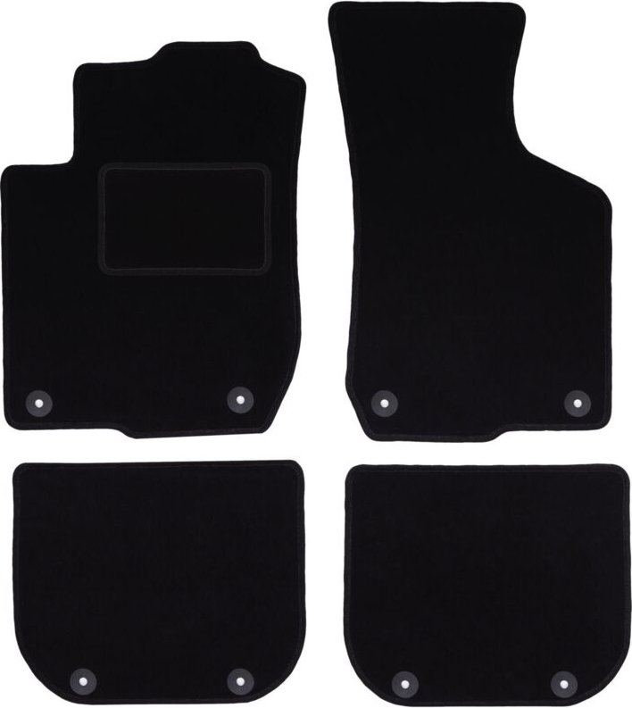 Schwarze Velours-Fußmatten für: Audi A3 8L Fließheck (1996-2001)