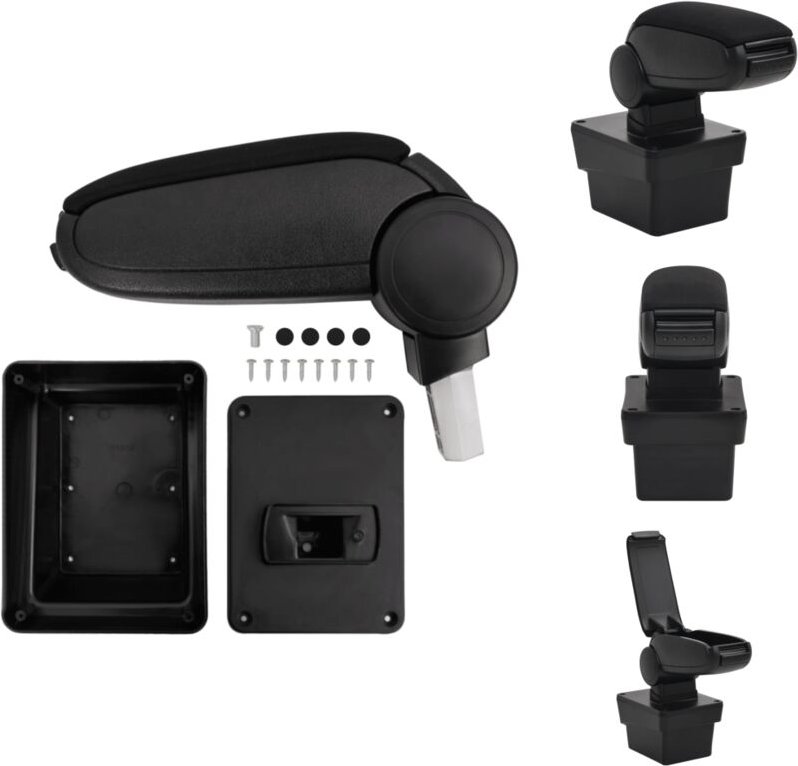 Vidaxl - Kfz-Sitze - Living Auto-Armlehne Schwarz 17x40x(31-49) cm abs - Schwarz