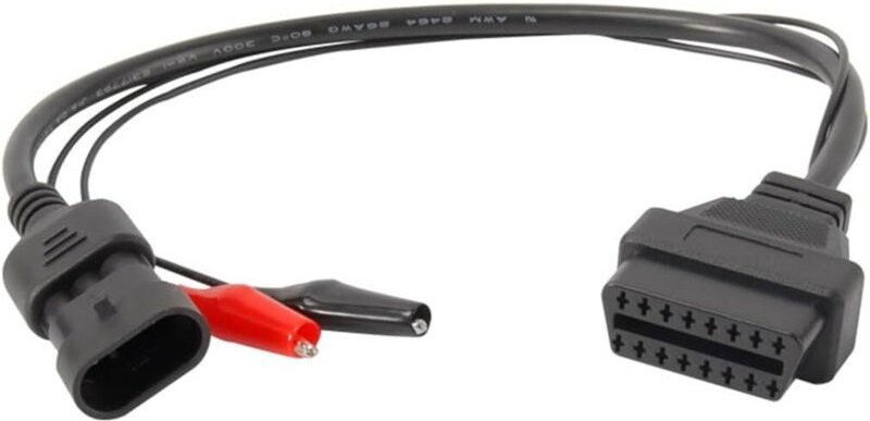 Diagnosekabel, 3-polig auf 16-polig OBD2-Adapteranschluss Diagnosekabel, On-Board-Diagnoseanschluss, OBD2-Adapter-Verlän...