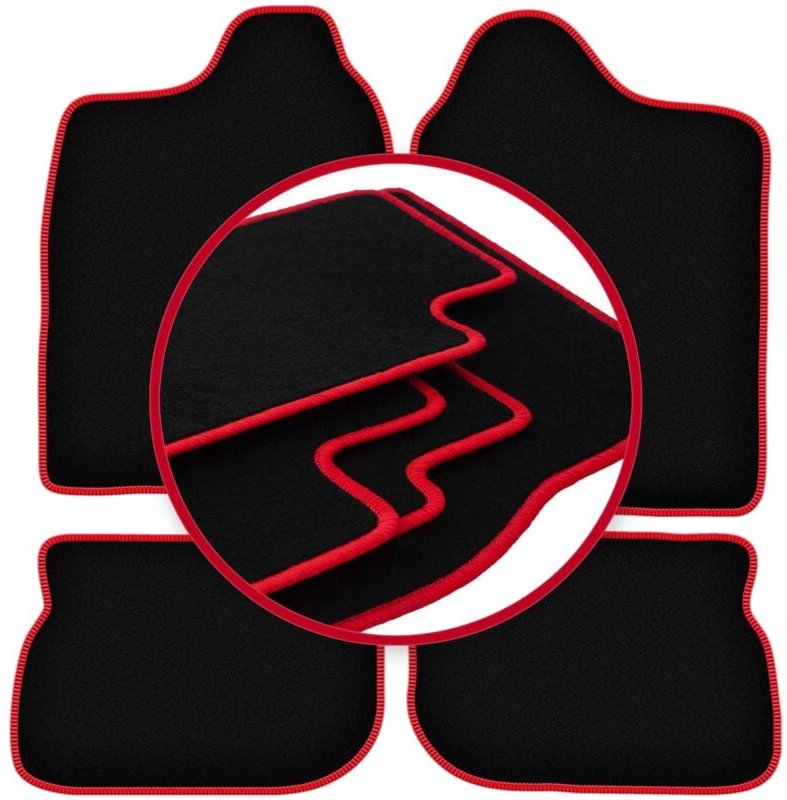 CARLUX-RED Autofußmatten für: Suzuki Jimny SUV (1998-2007)