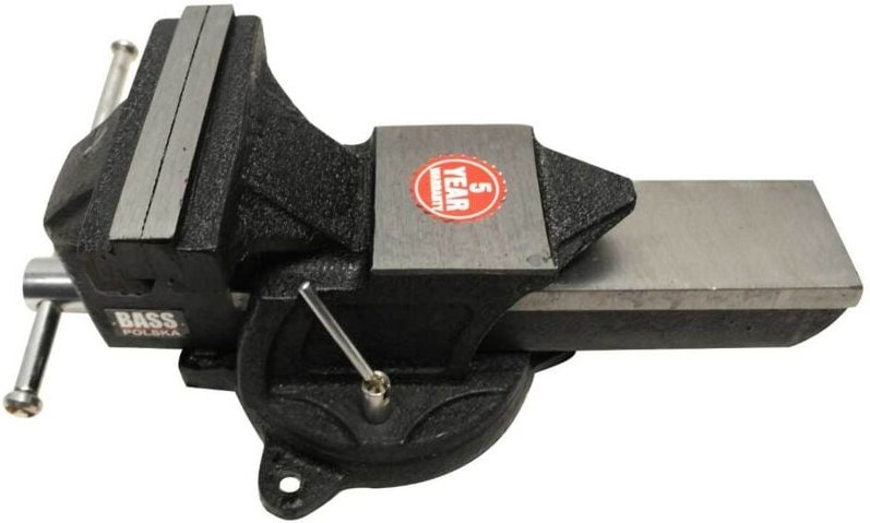 Schlosserschraubstock, drehbar, mit Amboss, 6"", Stahl