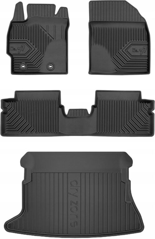 Thumbnail - SET 77 Fußmatten und Matten für Toyota Auris 1 Schrägheck, Baujahr 2006–2012
