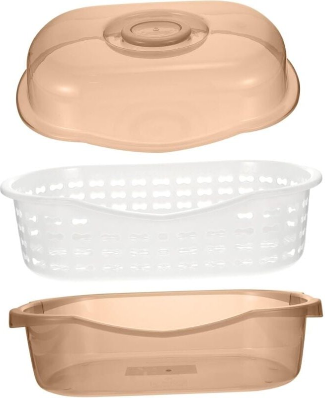 Stück Vorratsbehälterdeckel, Abflusskorb, Obstschale, Geschirr, abnehmbares Design für die Aufbewahrung in der Küche