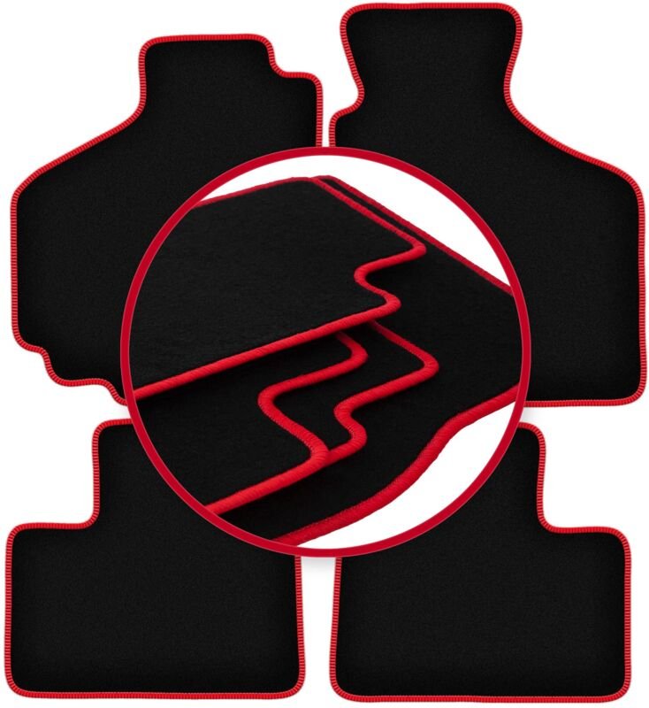 CARLUX-RED Autofußmatten für: Suzuki Ignis I Fließheck (2001-2008)