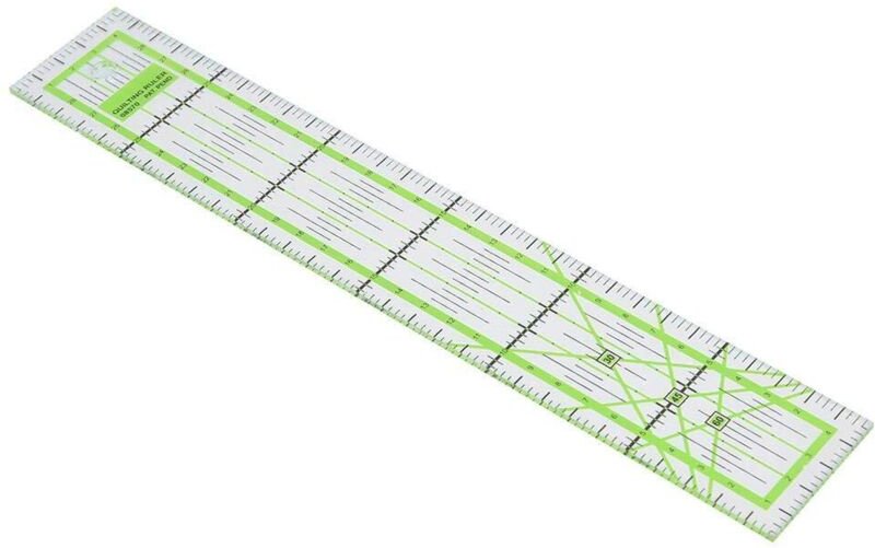 Lntyq - Outil de couture diy de règle de piquage transparent de 5x30cm pour la conception, la mise en page, la courtepoi...