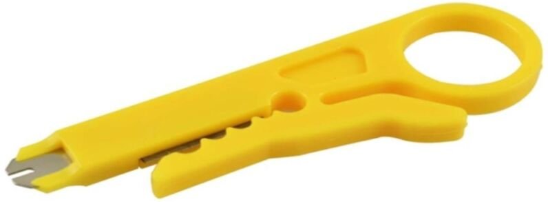 Abisolierzange für Twisted Pair-Kabel + LSA-Einfüger