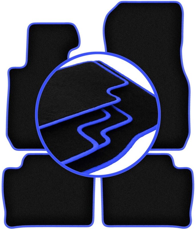 CARLUX-BLUE Autofußmatten für: BMW 3 G20 Limousine (2018-)