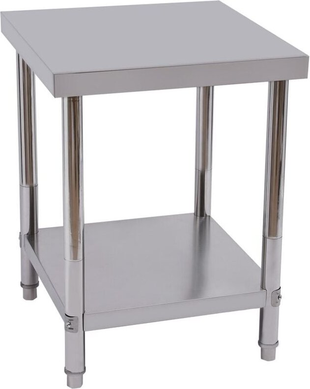 Edelstahltisch Gastro Edelstahl-Küchentisch Arbeitstisch auf Kante Küche