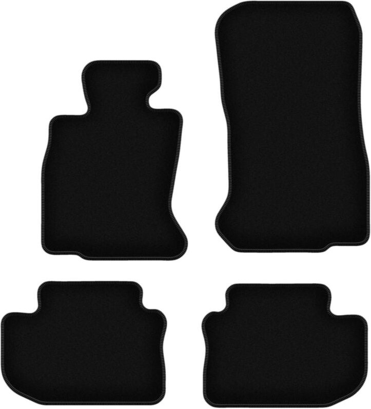 BASIC schwarze Veloursmatten für: BMW 6 F06 Gran Coupé (2012-2019)