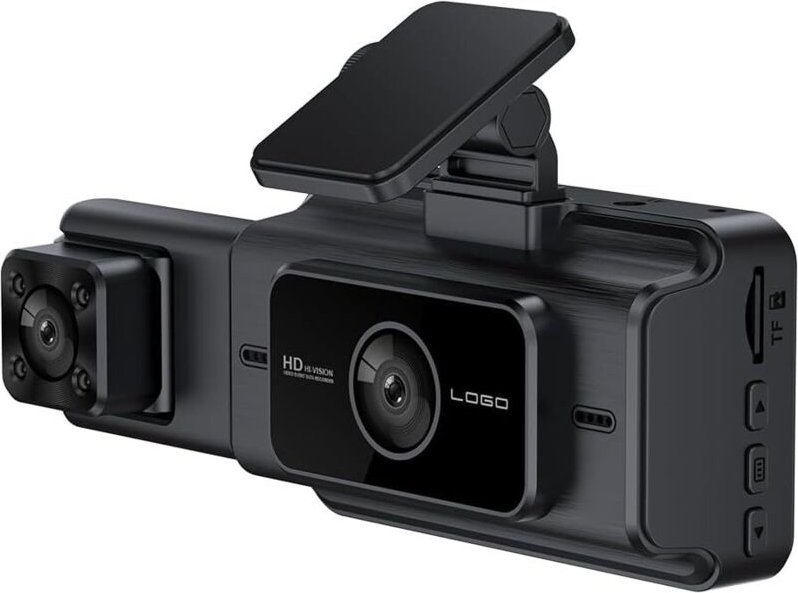 Bewegungserkennung Fahrrekorder Nachtsicht Vorne Hinten Kamera 3 Objektiv Auto DVR Loop-Aufnahme HD 1080P Fahrzeug Video...