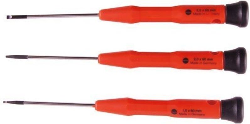 Connex - Schraubendreher-Set Feinmechaniker 3-teilig sl 1,5 / 2,0 / 2,5 Schraubendreher
