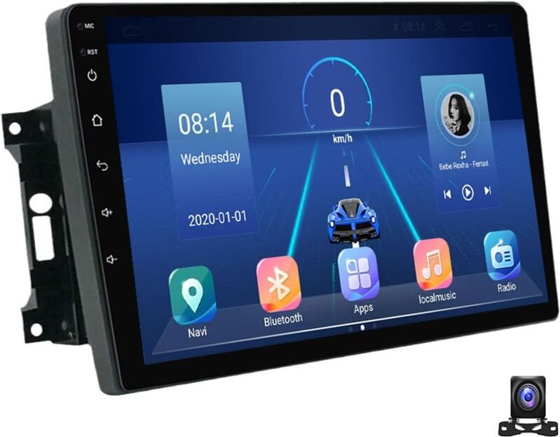 9-Zoll-Touchscreen-Autoradio mit GPS-Navigation, kompatibel mit Jeep Wrangler 2007–2018, Android-Autoradio unterstützt C...