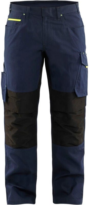 Dehnbarer Arbeitshose 1495 - Marine/Gelbfloß S - FR(40) - SE(C46) - Normen