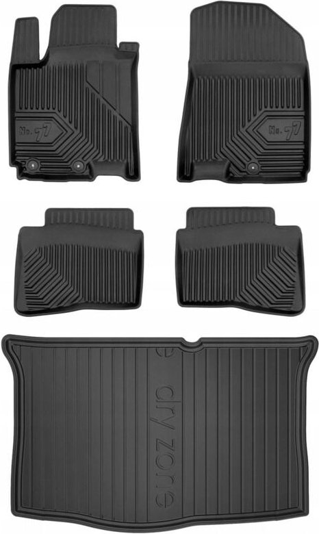SET 77 Fußmatten und Matten Hyundai i20 2 Comfort Schrägheck 2014-2020