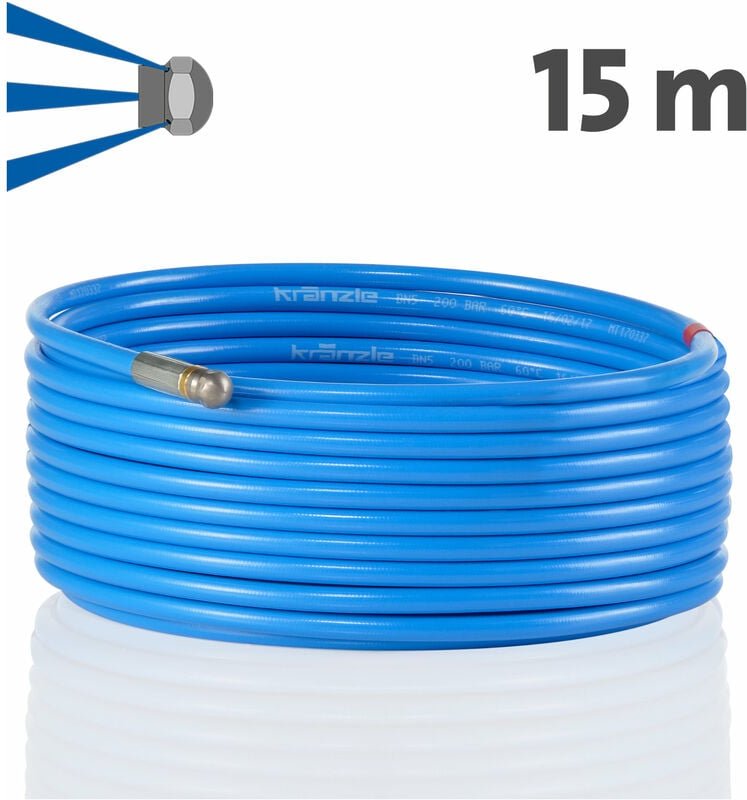Rohrreinigungsschlauch 15 m Stecksystem D12 - Kränzle