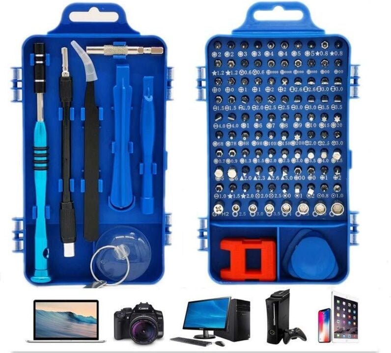 Soekavia - Präzisions-Schraubendreher-Set, 110 in 1, magnetisches Multifunktions-Schraubendreher-Set für Laptop, Mac, Uh...