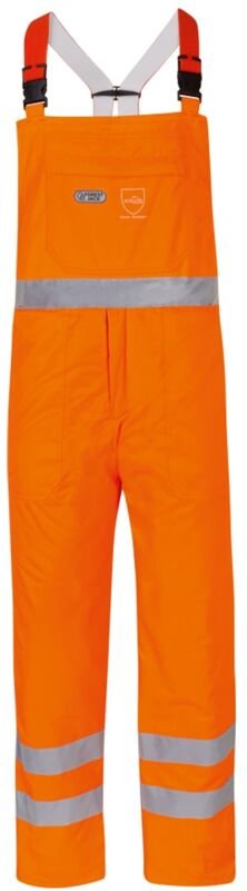 Feldtmann - Warn- & Schnittschutz-Latzhose platane 22782 Gr. 52 orange