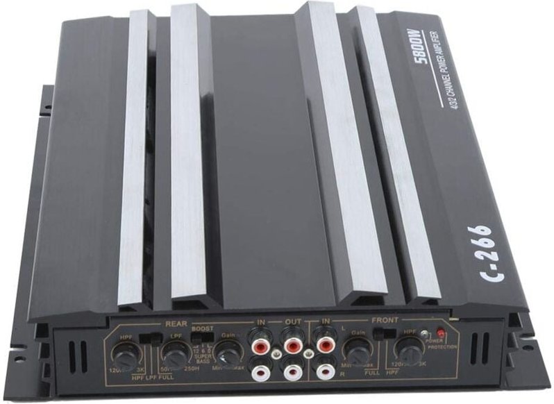 Fitags - 5800W 12V Vollbereichsverstärker Autoverstärker Hochleistungsverstärker Tragbarer o-Stereo-Sound-Subwoofer