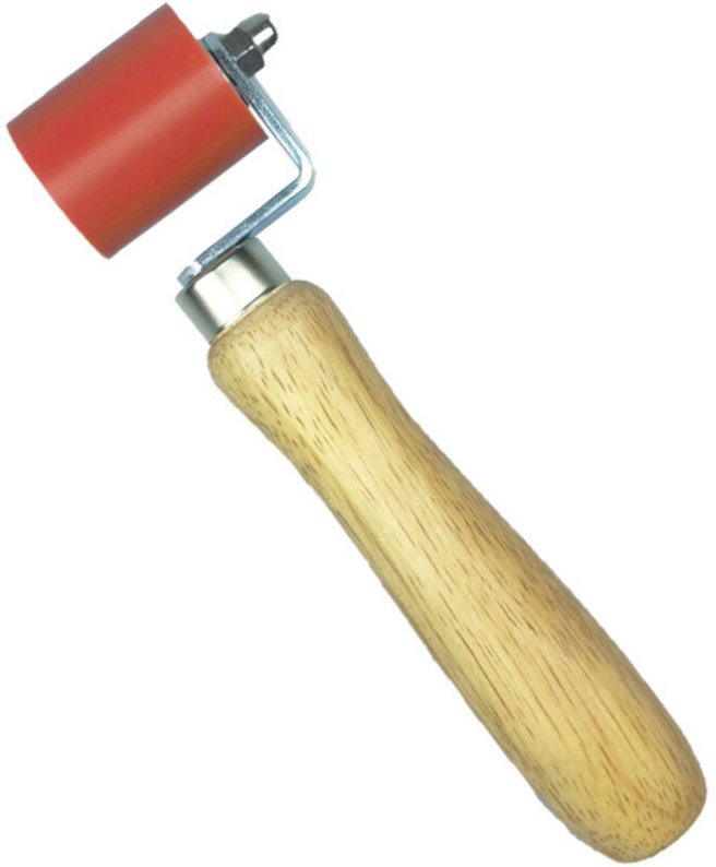 Silikon-Handdruckrolle, hochtemperaturbeständiges Schweißwerkzeug zum Schweißen von PVC-Planen, 40 mm, rot - Lntyq